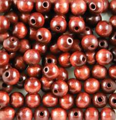 Holzperlen 24mm   6St braun