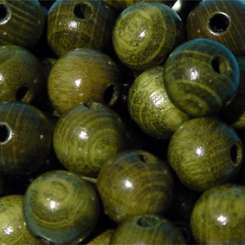 Holzperlen  8mm  82St oliv