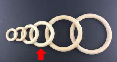 Holzring roh 70mm/12mm  Ringst&#228;rke 20 Stk.