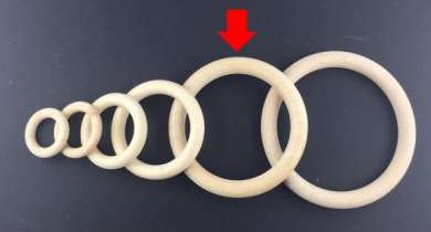 Holzring roh 100mm / 12mm  Ringst&#228;rke 10 Stk.