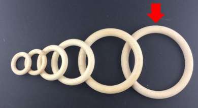 Holzring roh  115mm/12mm  Ringst&#228;rke 10 Stk.
