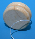 Jo-Jo flach Holz natur D 6cm 6 Stk.