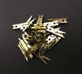 Klammern metallic gold    2,5cm 200St