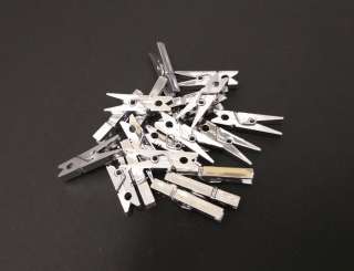 Klammern metallic silber    32mm 80St