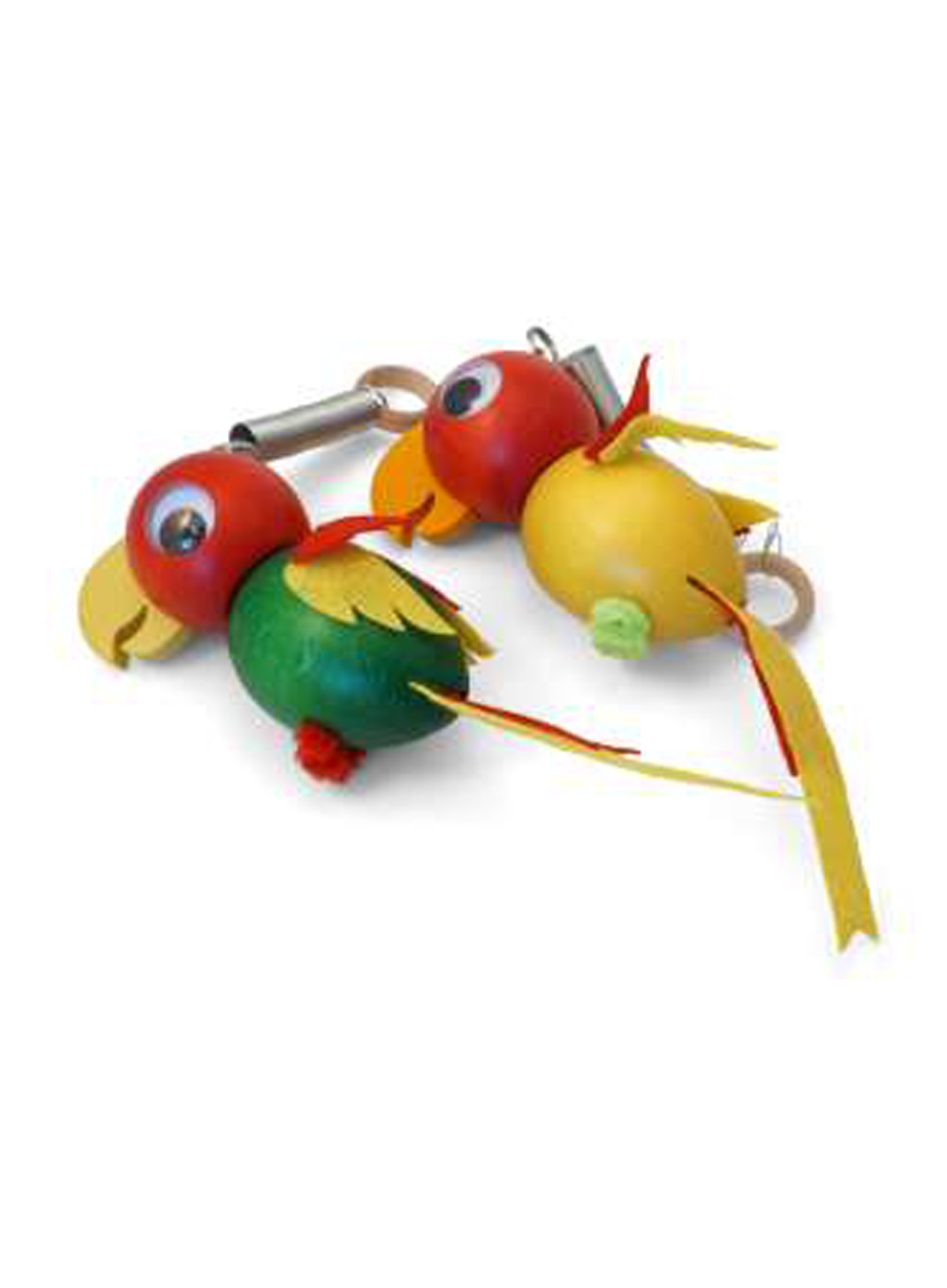 Schwingfigur Papagei gelb mit Wackelaugen