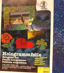 Hologrammfolie selbstklebend 23x33 cm 5St