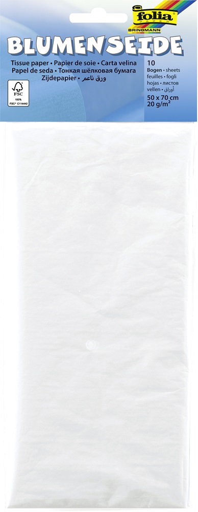 Blumenseide weiss