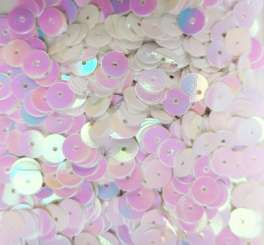 Pailletten  6mm weiss