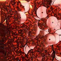 Pailletten 10mm Glitter rot