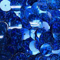 Pailletten 10mm Glitter blau