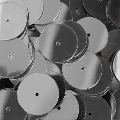 Pailletten 15mm silber