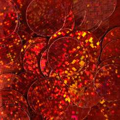 Pailletten 15mm Glitter rot