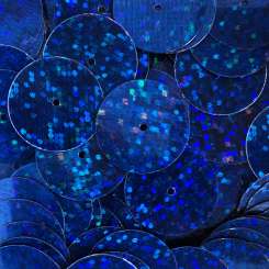 Pailletten 15mm Glitter blau