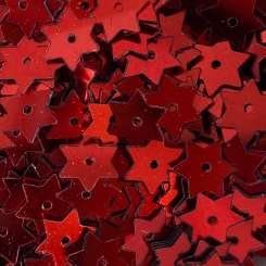 Stern-Pailletten  8mm rot