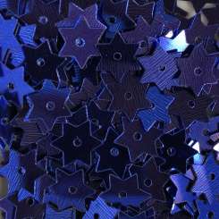Stern-Pailletten  8mm blau