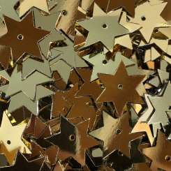 Stern-Pailletten 15mm gold