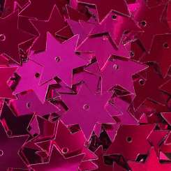 Stern-Pailletten 15mm pink