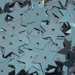 Stern-Pailletten 15mm hellblau