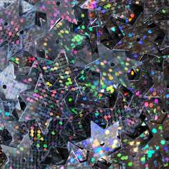 Stern-Pailletten 15mm Glitter silberr