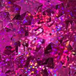 Stern-Pailletten 15mm Glitter pink