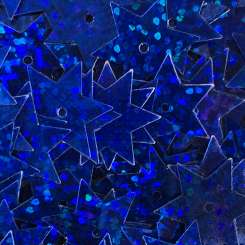 Stern-Pailletten 15mm Glitter blau