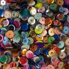 Sch&#252;sselpailletten  6mm multi-color