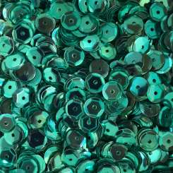Sch&#252;sselpailletten  6mm t&#252;rkis