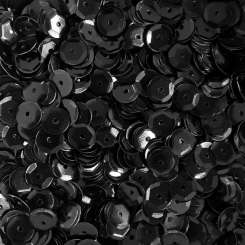 Sch&#252;sselpailletten  6mm schwarz