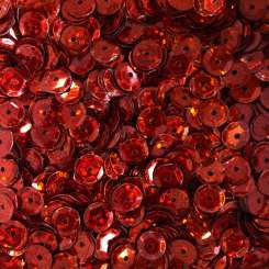 Sch&#252;sselpailletten  6mm Glitter rot