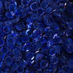 Sch&#252;sselpailletten  6mm Glitter blau