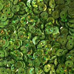 Sch&#252;sselpailletten  6mm Glitter hellgr&#252;n
