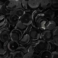 Sch&#252;sselpailletten 10mm schwarz