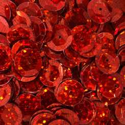 Sch&#252;sselpailletten 10mm Glitter rot