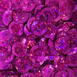 Sch&#252;sselpailletten 10mm Glitter pink