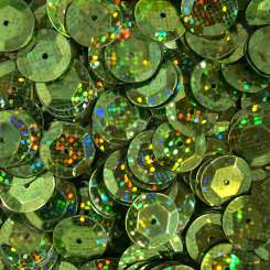 Sch&#252;sselpailletten 10mm Glitter hellgr&#252;n