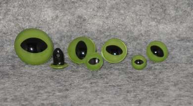 Plexi-Augen 22mm gr&#252;n 10 Stk.