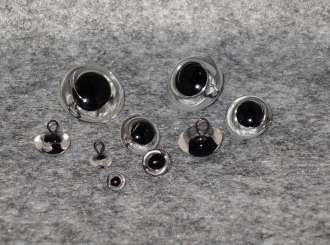 Glasaugen 16mm glasklar 10 Stk.