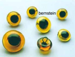 Glasaugen 24mm bernstein 4 Stk.