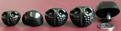 Kunststoffnasen schwarz 24mm 10 St