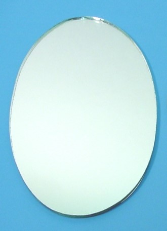 Glasspiegel oval 5.7/10cm 25 Stk.