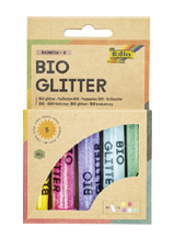 Bio Glitter Mix Rainbow 5 Tuben &#224; 7g, 5-farbig sortiert