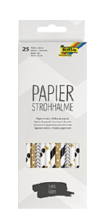 Papierstrohhalme LET&#39;S GLAM, 25 St. 19,7cm, &#216;6mm