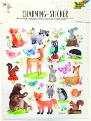Charming Sticker WOODLAND, 15x17cm 2 Blatt, 56 Sticker
