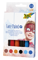 Face Paint Set WILD 6 Stifte, farbig sortiert