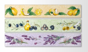 Washi Tape aus Papier mediterran 3 verschiedene Motive 3 Stk.