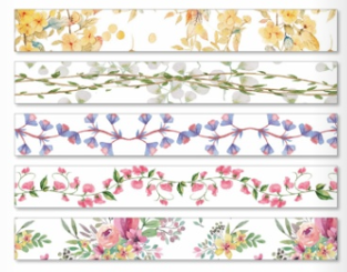 Washi Tape Set Blumen Papier