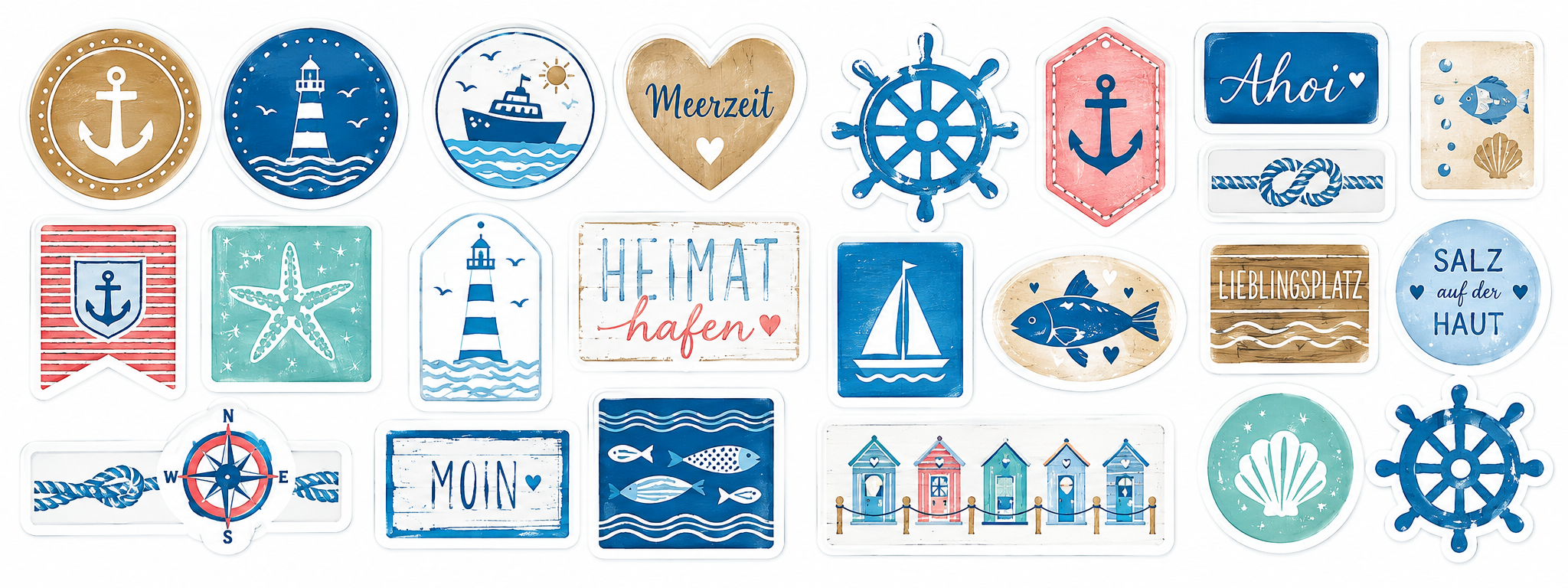 Sticker-Set Maritim