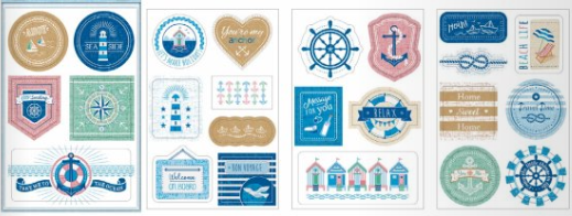 Sticker-Set Maritim
