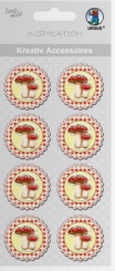 Sticker Fliegenpilz rund