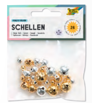Gl&#246;ckchen gold/silber ass.